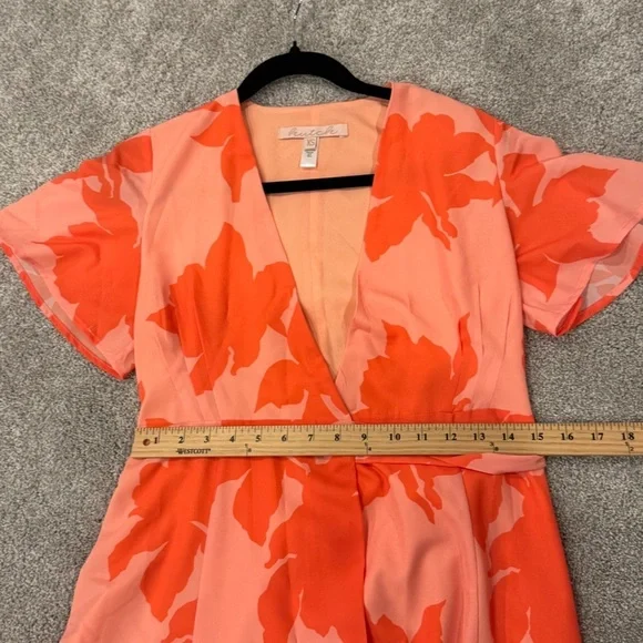 Anthropologie Hutch Pink Floral Reva Wrap Maxi Dress size XS Like New - Picture 13 of 16